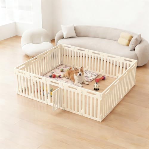 ペットサークル 高さ 50cm ケージ DIY 犬 サークル ペットゲート 猫用 犬 さく 柵 室内 ベビーサークル 滑らか 組み立てが簡単 小・中型対応 屋内外兼