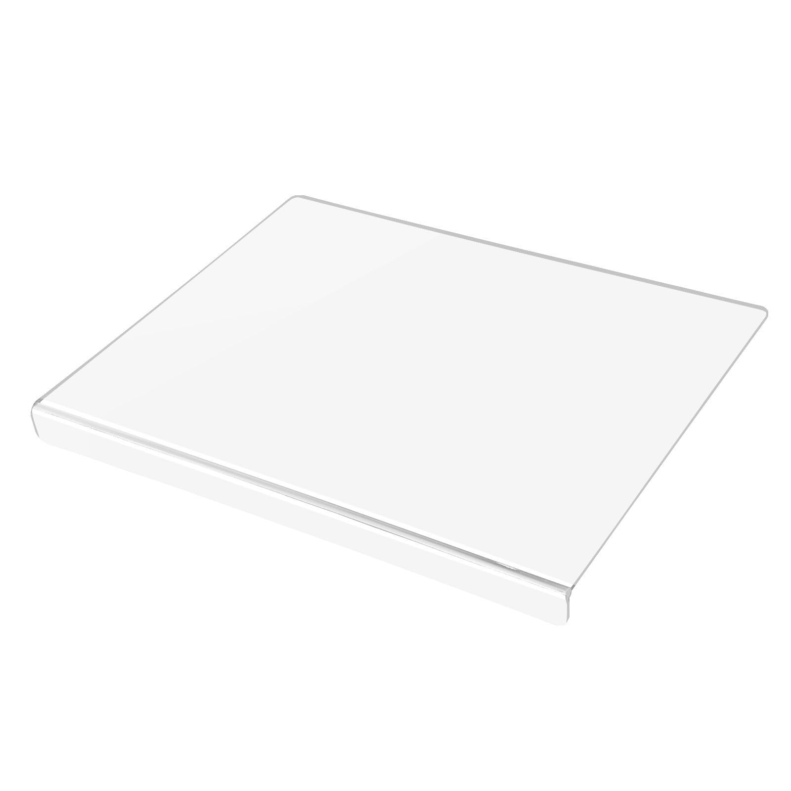 Planche à découper blanche fumée avec rebord pour viande, 41,9 x 34 cm