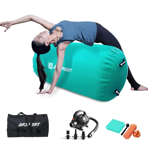 AKSPORT Air Roller Gymnastics Air Barrel for Backbends and Back
