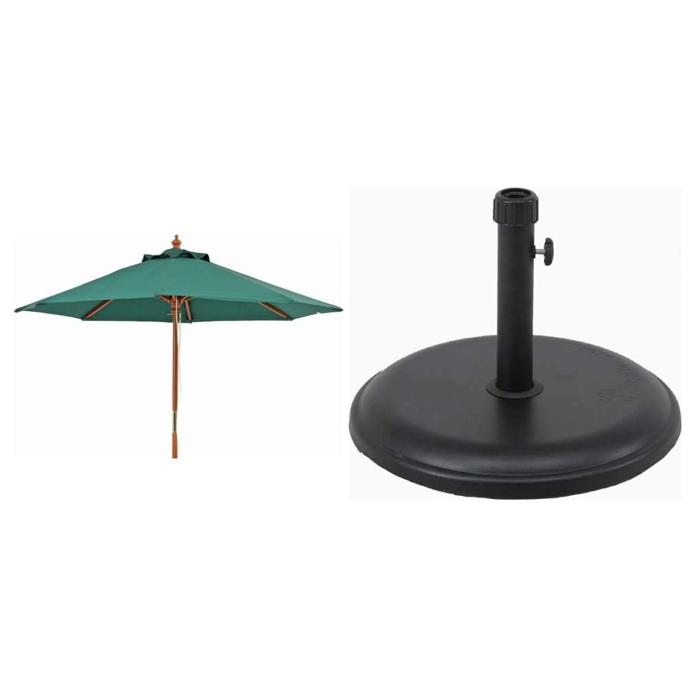 Amazon | 不二貿易 木製パラソル 直径210cm グリーン 38696 & パラソル