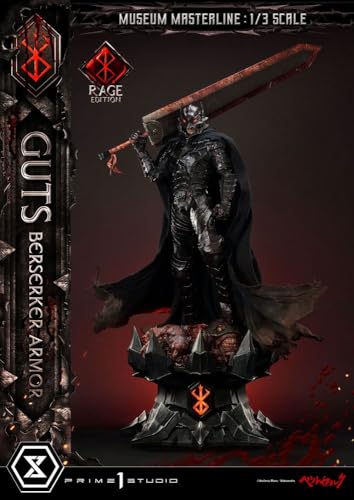 Prime 1 Studio Berserk - Figura Decorativa (1/3 Guts Berserker Armor Rage Edition, 121 cm)