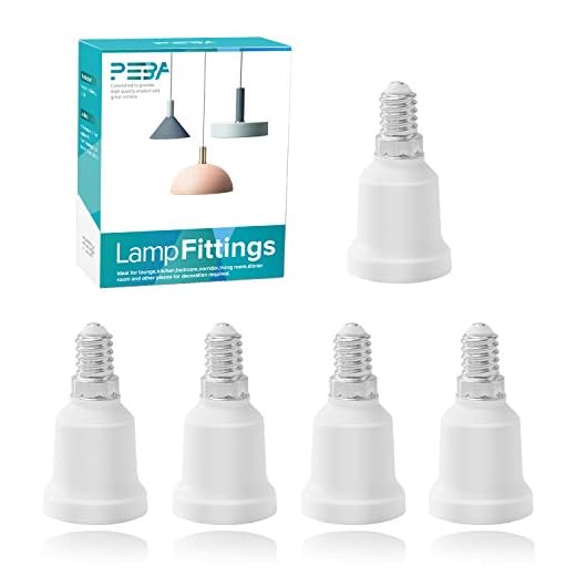 E14 till E27 uttagsadapter PEBA 5-plast