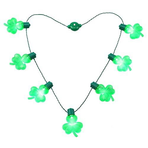 Collier Glow LED Green de Noël FBHSY le cadeau d'ornement lumineux idéal pour femme adulte