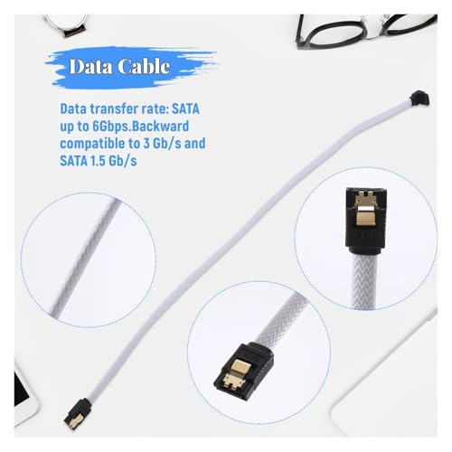 Cable SATA 3.0 III 50cm con conector en ángulo miniatura 6