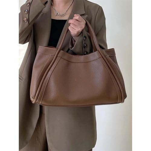 Pure leather women's casual large capacity handbag, multifunctional New York bag2