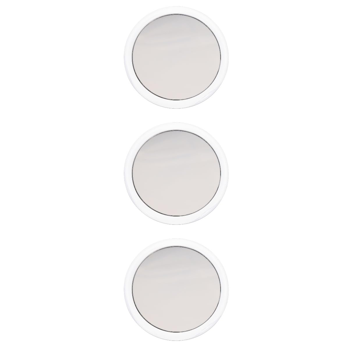 POPETPOP 3pezzi Specchietto Da Trucco Con Ventosa Ingranditore Per Dettagli Di Bellezza Per Viaggi e Uso Quotidiano Design Elegante e Compatto