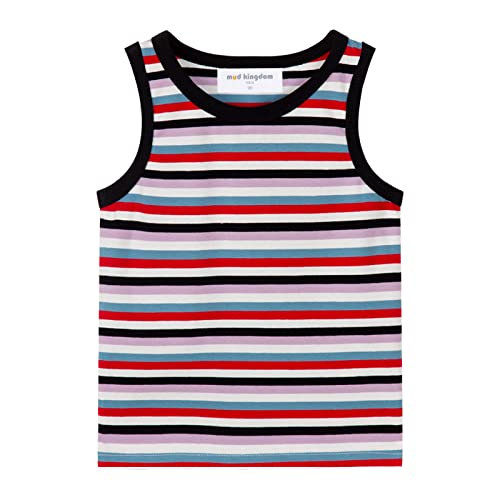 LittleSpring ベビー タンクトップ 女の子 綿 肌着 ボーダー