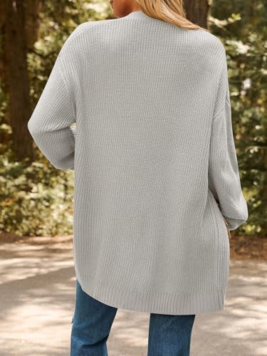 Image of LILLUSORY Womens Oversized Cardigans Soft Knit Cardigan Sweater with Pockets