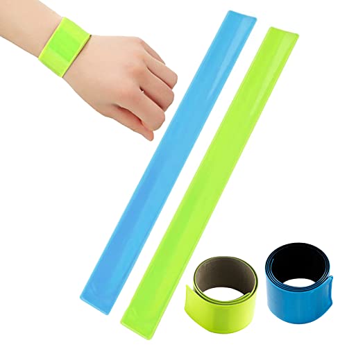 Reflektorband-Set Für Fahrradhosen - 12 Stück Grüne Reflektorklammern Für Mehr Sicherheit