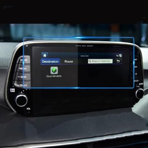 Évitez les rayures sur votre écran de navigation Hyundai Tucson avec ce verre trempé 8"