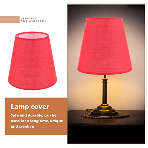 Image of Lurrose Side Table Side Table Outdoor Tables Fabric Lampshade Pendant Lamp Shade Lamp Cover Table Lamp Light Cover for Table Chandelier Wall Lamp, Red Outdoor Ceiling Fans Lamp Shades Lamp Shades