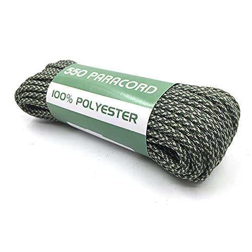 MBVBN 100% Polyeste 100 Feet 550lb Parachute Cord Rope 7 Core Camping Survival Tent Rope (Camouflage)