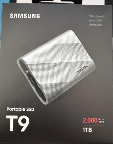 Samsung T9 1TB SSD Festplatte USB 3.2 Grau