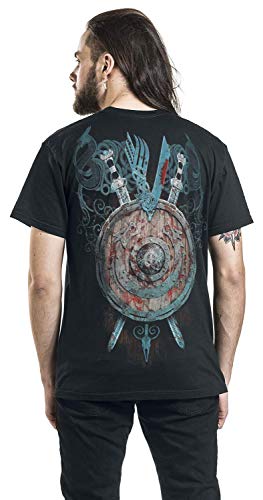 Vikings Ragnar - Battle Uomo T-Shirt Nero M 100%