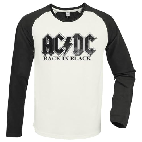 T-shirt AC/DC vintage unisexe adulte noir Amplified