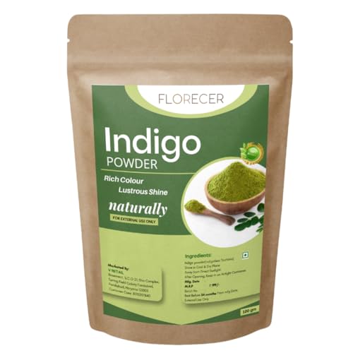 Florecer Indigo Powder Organic For All Hair | Pure And Natural | Organic- 100 Grams