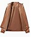 Men’s Leather Jacket Classic Biker Style Motorcycle Coat Fit Fashion Outerwear for Casual, Travel & Work Lightweight Fall & Winter Jackets for Men (US, Alpha, XX-Large, Regular, Regular, Khaki)