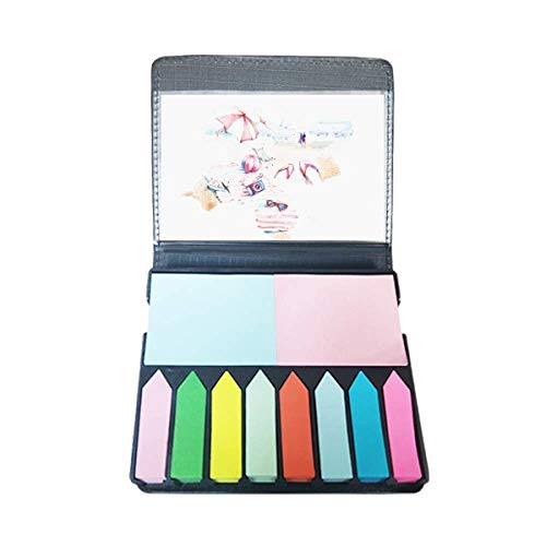 Marqueur couleur mémo avec motif peinture aquarelle plage et mer adhésif