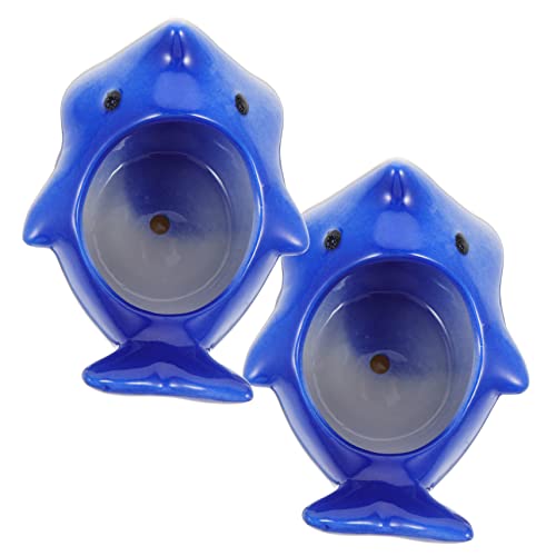 BESTonZON 2 Piezas Maceta de Cerámica Forma de para Suculentas para Decorar Escritorios y Ventanas con Orificio de Drenaje Diseño Único y Artístico Maceteros para Plantas Pequeñas