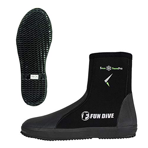 B-01 Fun Dive - Bota de neoprene 5 mm com Zíper, Mergulho Pesca Sub Tamanho:8 (40)