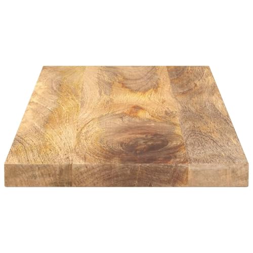 Mesa rectangular de 80 x 20 x 2,5 cm, accesorios de mesa de madera maciza de mango natural 7
