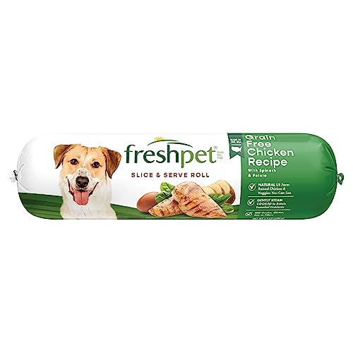 Freshpet Dog Food, Slice and Serve Roll, Grain Free Chicken Recip...