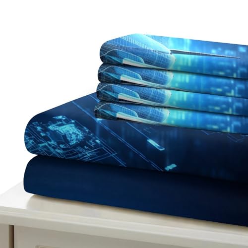 Avion numérique housse de couette 3D pour une chambre d'ado dynamique - 7
