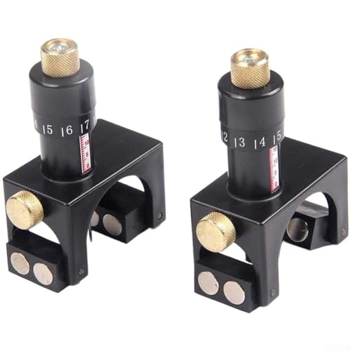 Yhenlovtt Gabarit de réglage de lame de rabot avec stabilité magnétique et étui de rangement pour un réglage constant et précis de la lame pour raboteuses et joints