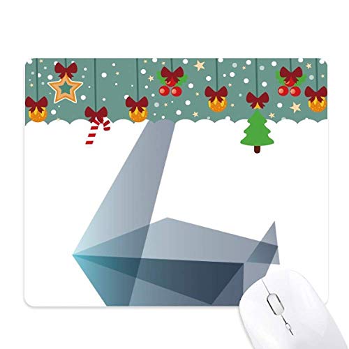 Tapis de souris oie origami abstrait pour bureau moderne