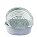 Panier de lavage à vaisselle double bleu 2 en 1, filtre amovible, nettoyage des fruits et légumes, plastique de cuisine domestique basket Corbeille à fruits ronde ， Rack