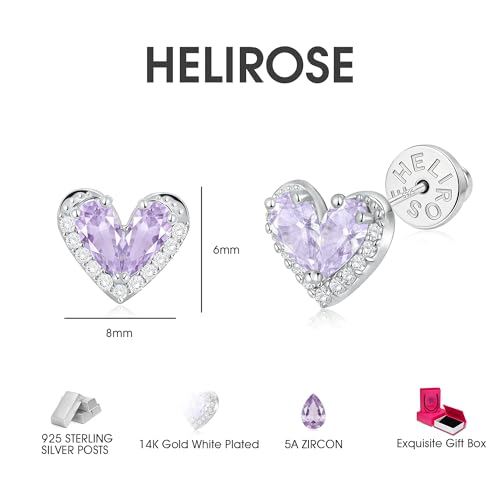 Save 50% on Helirose Heart Stud Earrings - Hypoallergenic Jewelry - Image 3