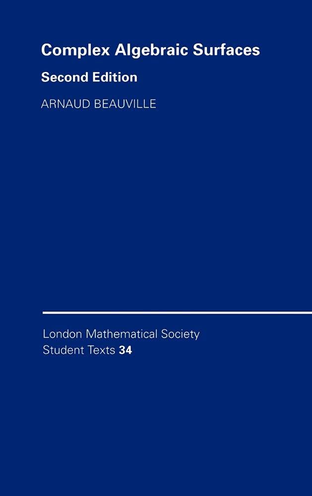 Complex Algebraic Surfaces