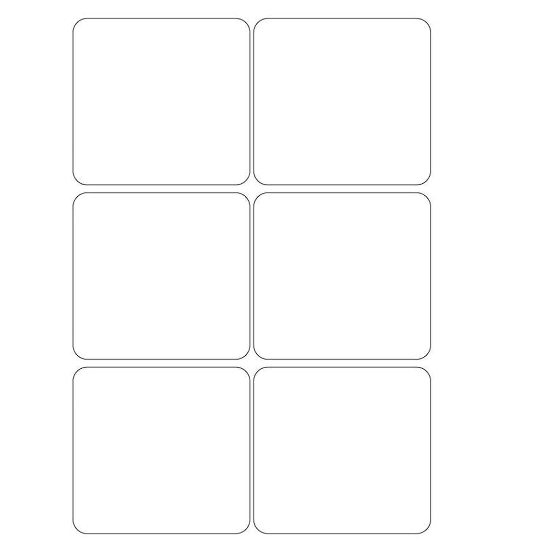 200 x 6 A4 White Self Adhesive Address Shipping Mailing Labels, Sticky Back Printing Sticker, Laser/Inkjet Printers and Copier Size 99.1mm x93.1mm