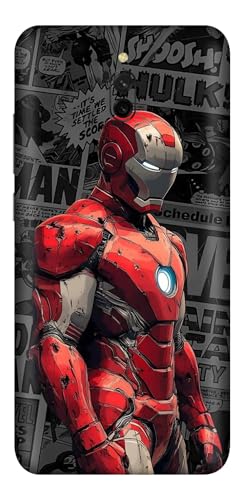 Image of Premium Vinyl Printed Mobile Back Skin Sticker Compatible for Xiaomi Redmi 8A Dual with Easy and Self Installation Kit - (Super Hero - 20)