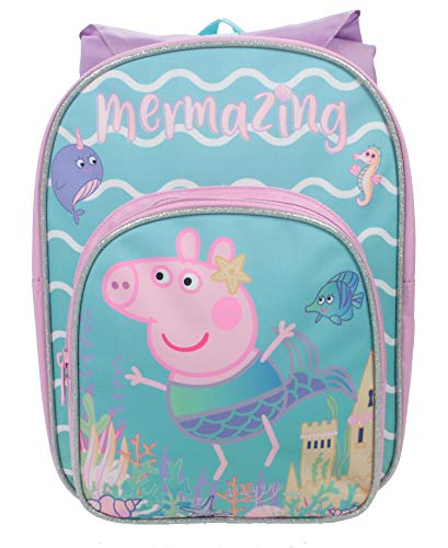 Peppa Pig Mochila Mel Arch con capucha para niños  de lona rosa para niñas  perfecta