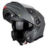 G-Mac Concept Evo - Casco de moto (latín metal, XL)