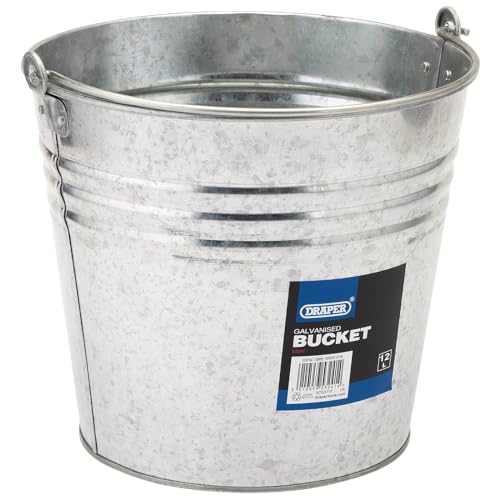 Draper GB14 Seau en Acier galvanisé Argenté
