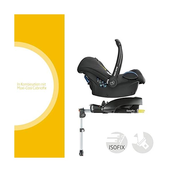 Maxi-Cosi EasyFix Base, ISOFIX-Basisstation Gruppe 0+, geeignet für die Babyschale Maxi-Cosi CabrioFix, nutzbar ab der… – Bild 3