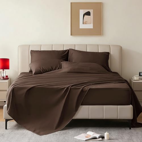 USXIBEI Twin 4-Piece Sheet Set, Oeko-Tex