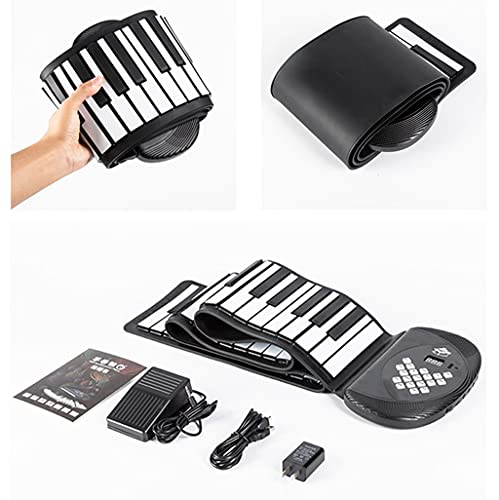 FEFCK 88-Key Roll Piano pour Débutant Et Enfants Dual Haut-parleurs Bluetooth Piano Piano Piano Soft Silicone Porte-Clavier MIDI - Les Beatles, Paul McCartney, John Lennon, RIngo Starr, George Harrison FEFCK 88-Key Roll Piano pour Débutant Et Enfants Dual Haut-parleurs Bluetooth Piano Piano Piano Soft Silicone Porte-Clavier MIDI – Image 8