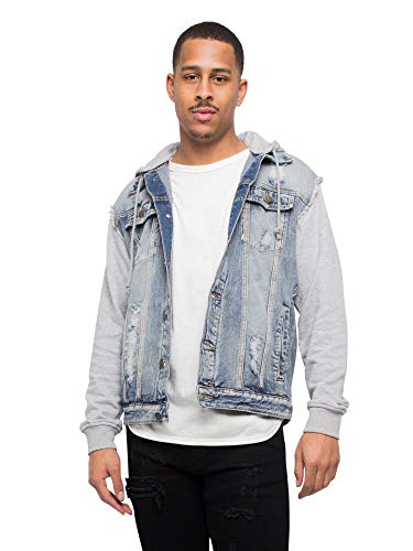 Image of VICTORIOUS Men's Distressed Denim Jacket