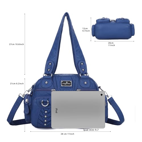 Image of Angel Kiss Small Purse Handbag for Women Crossbody and Shoulder Bags Multipocket Soft Hobo Purses