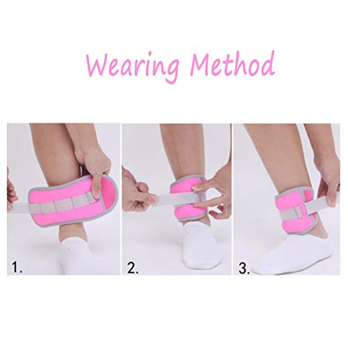 WWWSS Peso Caviglia, Strap con Peso per Polsi, da