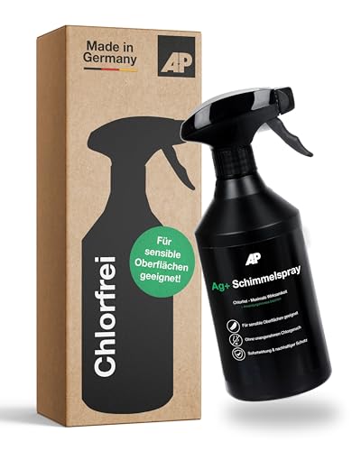 AP Schimmelentferner Ag+ I 600 ml Spray I Chlorfreies Schimmelspray mit Aktivsauerstoff gegen Schimmel I Für Wand & Bad sowie Silikonfugen & Tapeten I Geruchlos & biologisch abbaubar