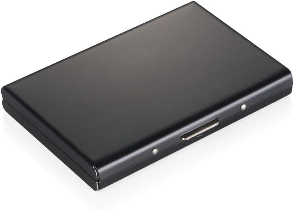 Credit Card Wallet, RFID BlockingStainless Steel Credit Card Holder, Compact Size, Men Women's Metal Slim Wallet, For Driver's License, ID Cards, Credit Cards, Or Business Cards.(10 cards)