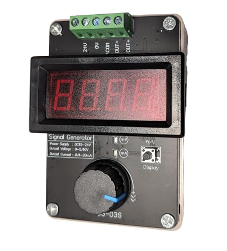 DC 15–24V Adjustable Signal Generator Calibrator — 0–5V/0–10V, 0–20mA/4–20mA Analog Signal Simulator for Level sensors, Flow Detectors and Pressure switches VFD PLC