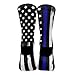 UTRSIFB Men's Winter Warm Socks, Soft Cozy Socks, Dress Decor Boots Socks, Fashion Breathable Socks Compatible with American Thin Blue Line Flag Police Pattern Black