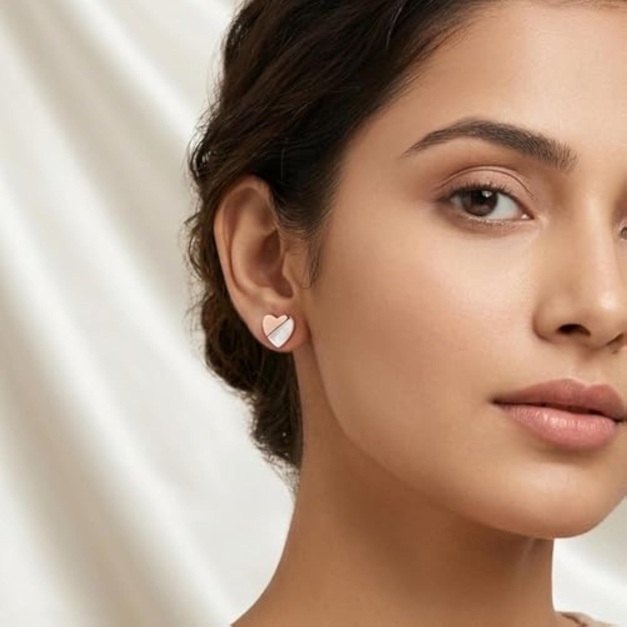 Pure Silver Stud Earrings, Comfortable Everyday Wear