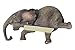 Baby Elephant Laying Down Lounging Shelf Sitter 4