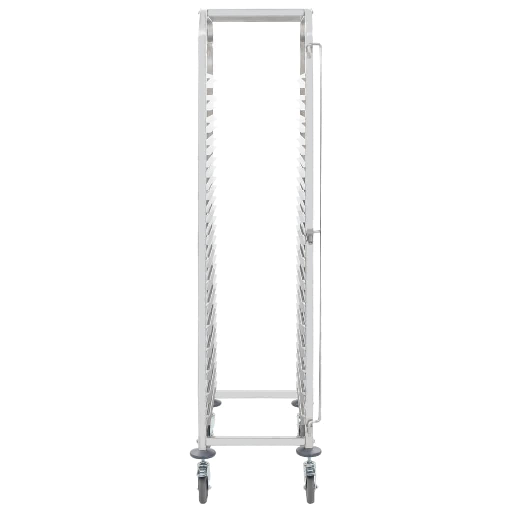 SKM Tablettwagen für 16 Tabletts 38x55x163 cm Edelstahl, Weight: 18.25 kg, 50920